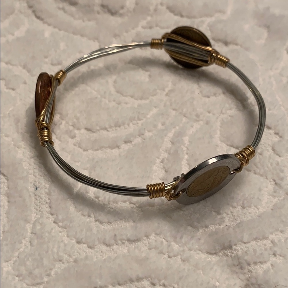 Medium Bangle With Global Currency - image 1